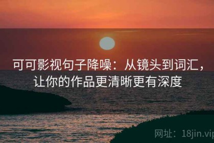 可可影视句子降噪：从镜头到词汇，让你的作品更清晰更有深度