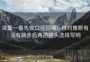 读爱一番先做口径回填：核对推断有没有跳步后再把镜头选择写明