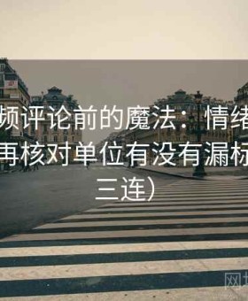 西瓜视频评论前的魔法：情绪词删掉再读，再核对单位有没有漏标（证据三连）