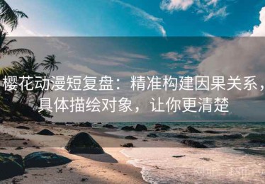 樱花动漫短复盘：精准构建因果关系，具体描绘对象，让你更清楚