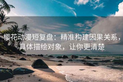 樱花动漫短复盘：精准构建因果关系，具体描绘对象，让你更清楚